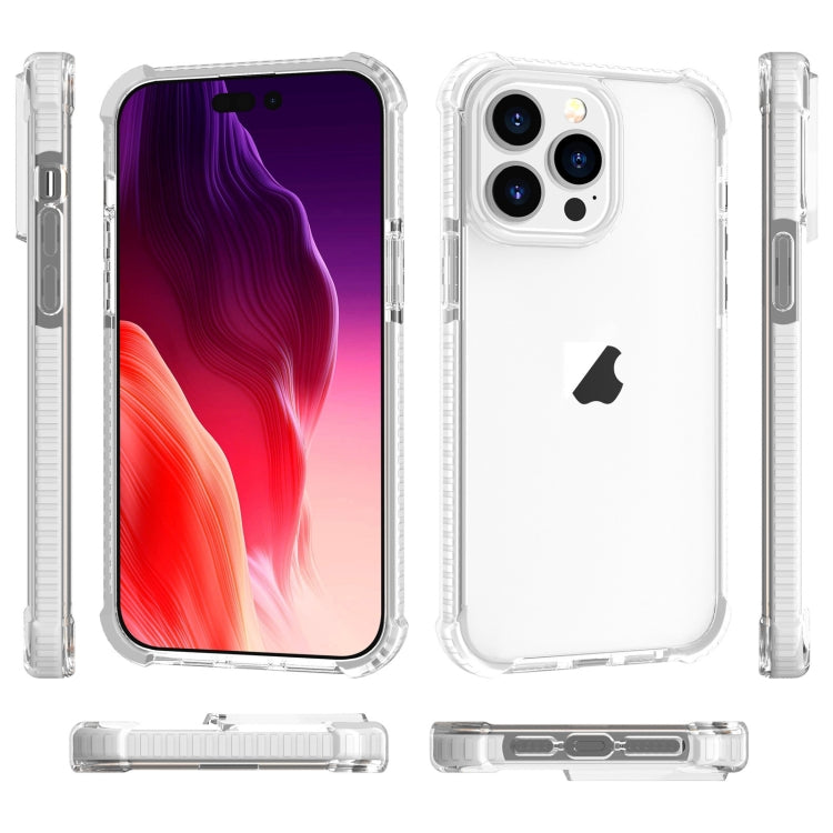 For iPhone 15 Pro Max Four-corner Shockproof TPU + Acrylic Phone Case(Transparent) - iPhone 15 Pro Max Cases by PMC TechLife | Online Shopping South Africa | PMC TechLife