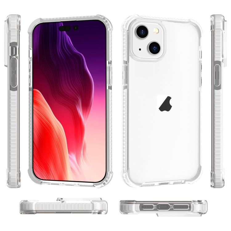 For iPhone 15 Plus Four-corner Shockproof TPU + Acrylic Phone Case(Transparent) - iPhone 15 Plus Cases by PMC TechLife | Online Shopping South Africa | PMC TechLife