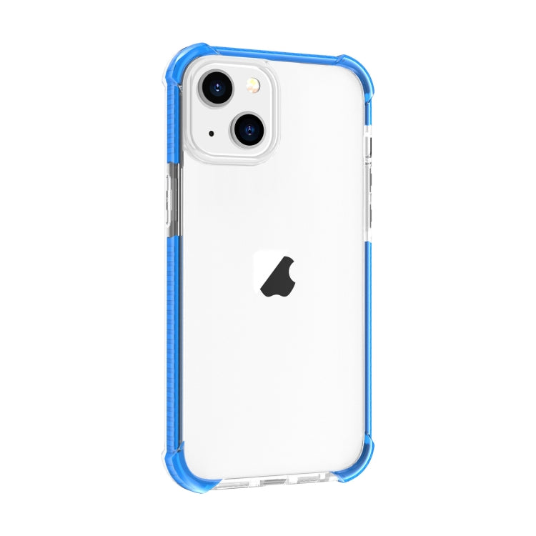 For iPhone 15 Four-corner Shockproof TPU Hybrid Acrylic Phone Case(Blue) - iPhone 15 Cases by PMC TechLife | Online Shopping South Africa | PMC TechLife | Buy Now Pay Later Mobicred