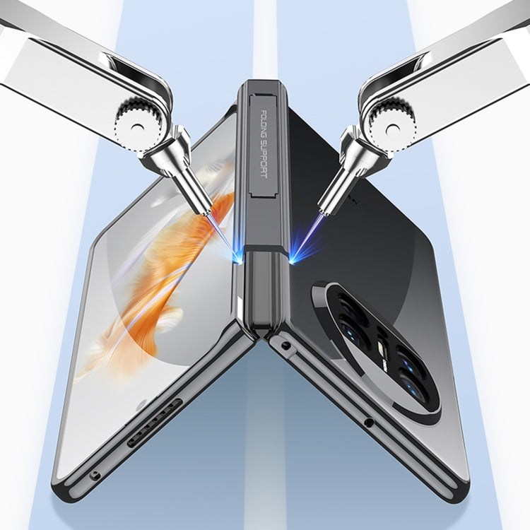 For Huawei Mate X3 GKK Integrated Hinge Folding Phone Case with Holder(Silver) - free shipping - PMC TechLife - Order now!