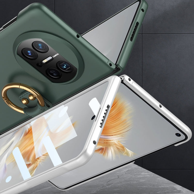 For Huawei Mate X3 GKK Ultra-thin PC Full Coverage Phone Case with Ring Holder(Dark Green) - Huawei Cases by GKK | Online Shopping South Africa | PMC Jewellery