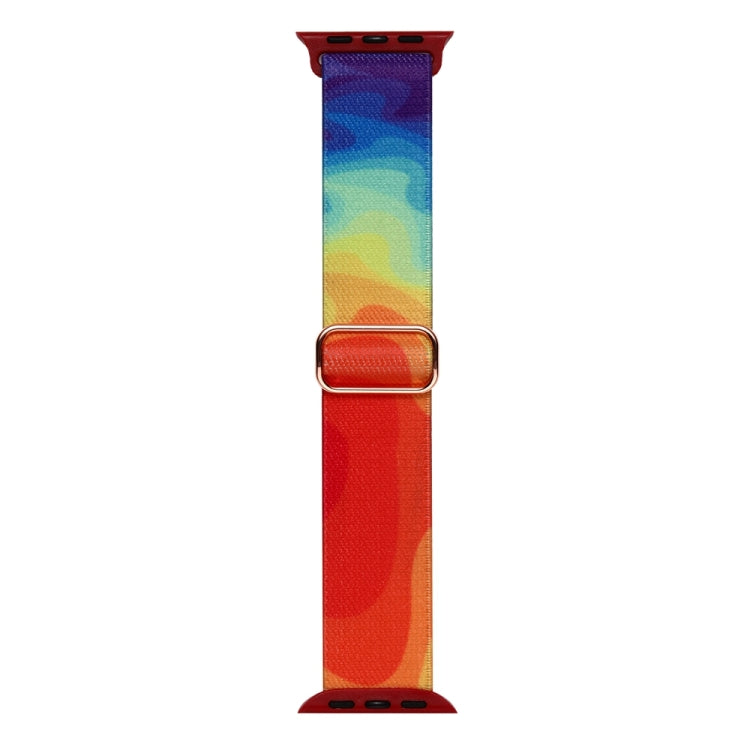 For Apple Watch 5 44mm Painted Pattern Nylon Replacement Watch Band(Liquid Colorful) - Watch Bands by PMC TechLife | Online Shopping South Africa | PMC TechLife