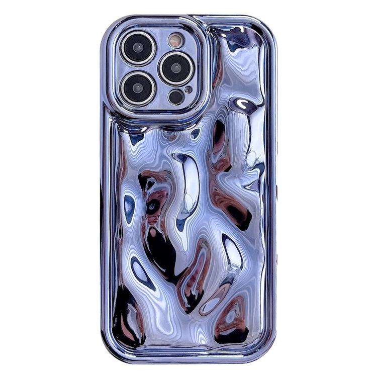 For iPhone 13 Pro Max Electroplating Meteorite Texture TPU Phone Case(Blue) - free shipping - PMC TechLife - Order now!