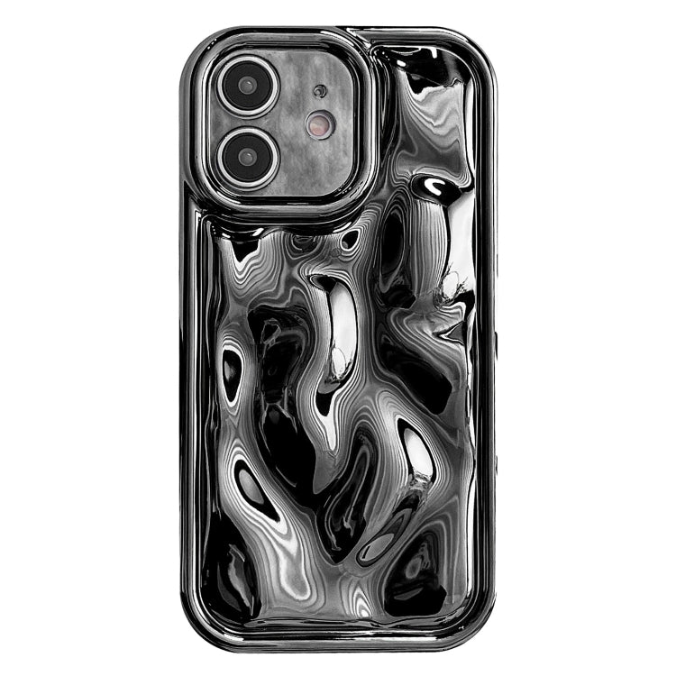 For iPhone 12 Electroplating Meteorite Texture TPU Phone Case(Black) - free shipping - PMC TechLife - Order now!