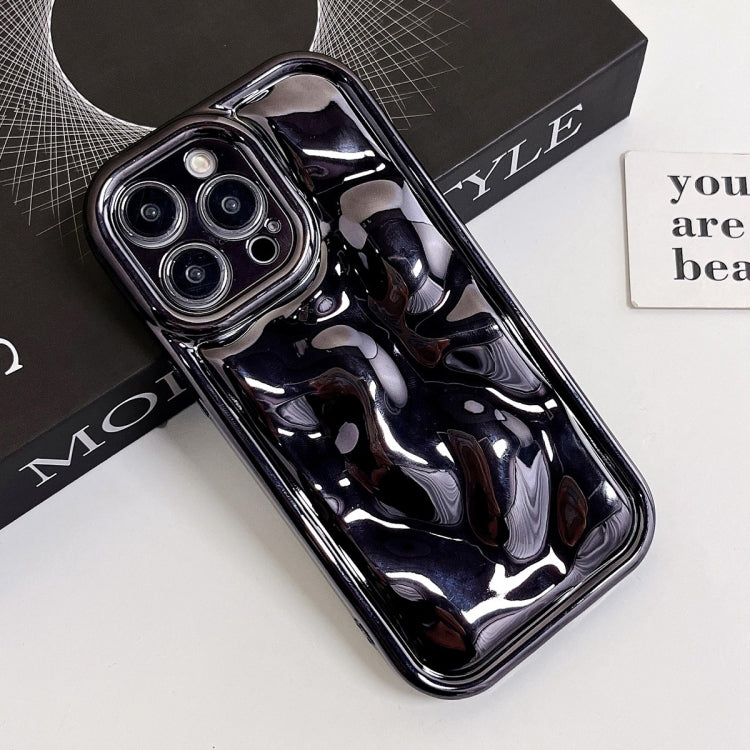 For iPhone 12 Pro Max Electroplating Meteorite Texture TPU Phone Case(Black) - free shipping - PMC TechLife - Order now!