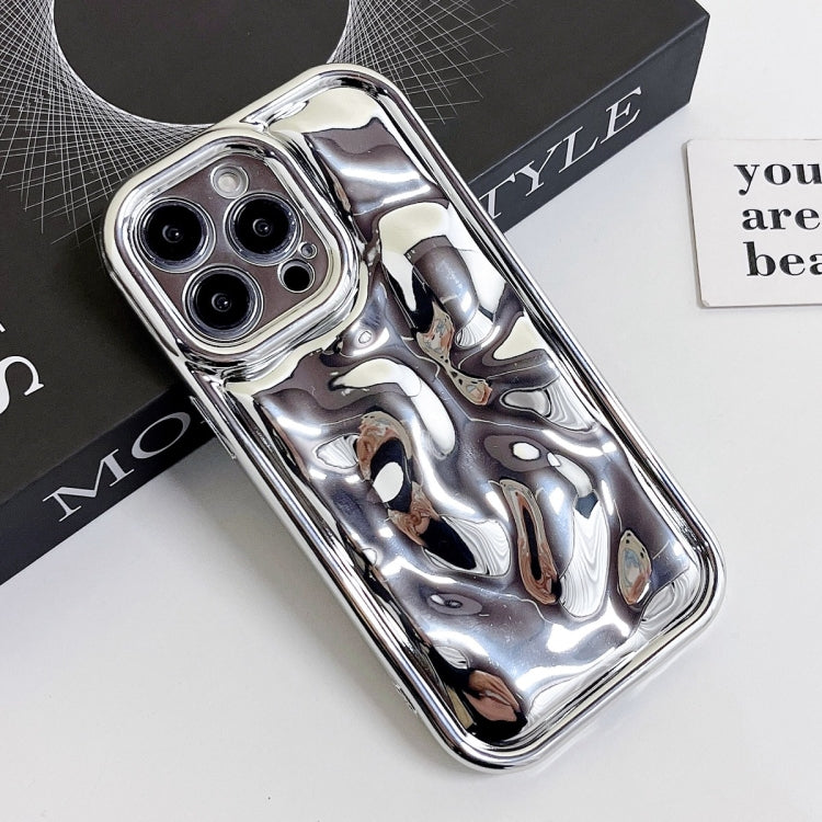 For iPhone 12 Pro Max Electroplating Meteorite Texture TPU Phone Case(Silver) - free shipping - PMC TechLife - Order now!