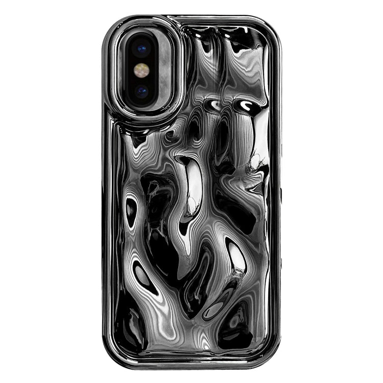For iPhone X / XS Electroplating Meteorite Texture TPU Phone Case(Black) - free shipping - PMC TechLife - Order now!