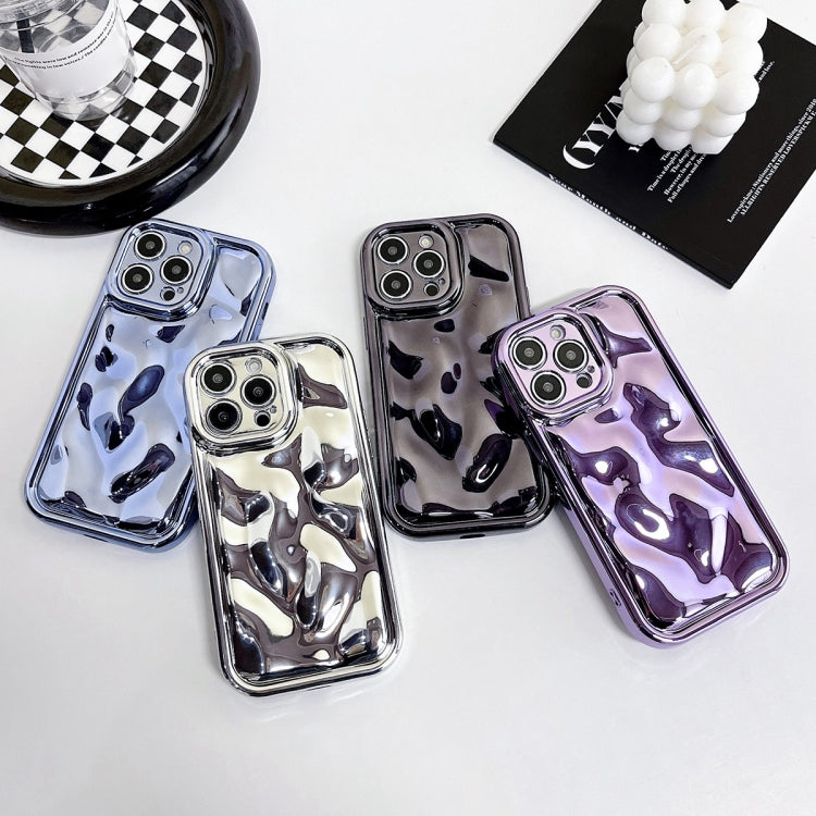 For iPhone 14 Pro Electroplating Meteorite Texture TPU Phone Case(Blue) - free shipping - PMC TechLife - Order now!