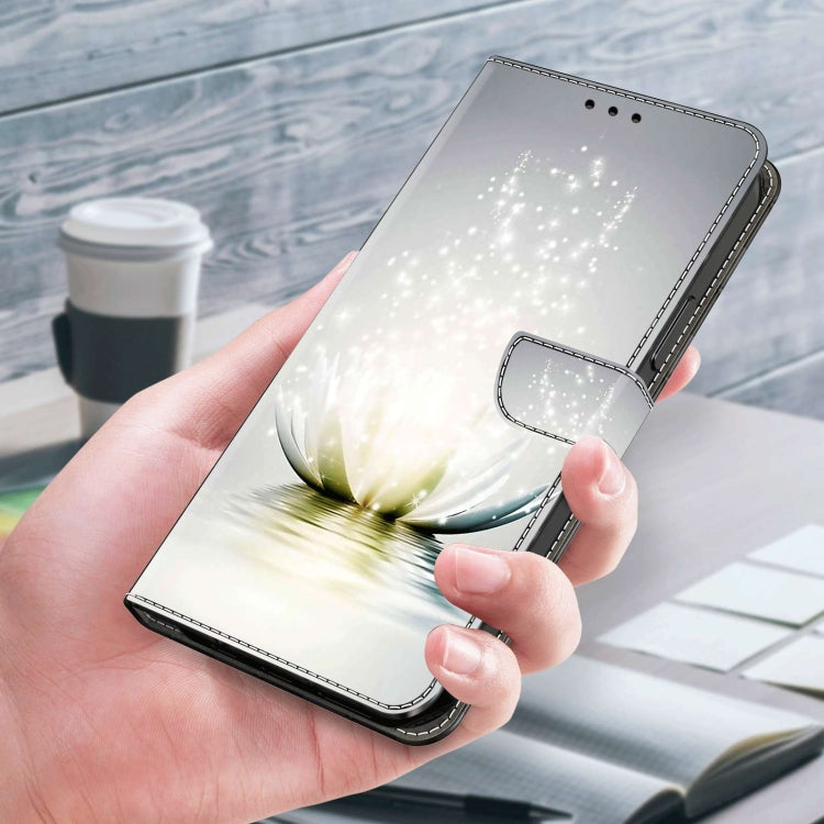 For Xiaomi Redmi 9C Crystal 3D Shockproof Protective Leather Phone Case(Light Lotus) - free shipping - PMC TechLife - Order now!