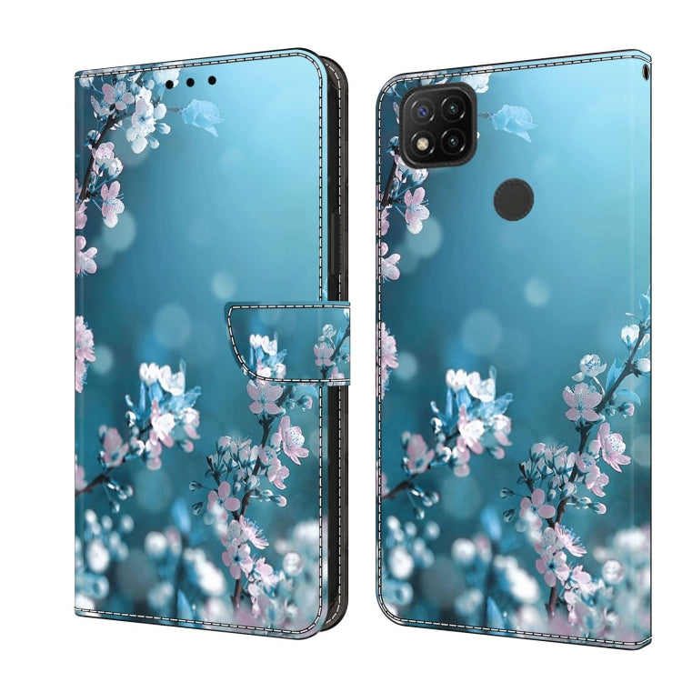 For Xiaomi Redmi 9C Crystal 3D Shockproof Protective Leather Phone Case(Plum Flower) - free shipping - PMC TechLife - Order now!