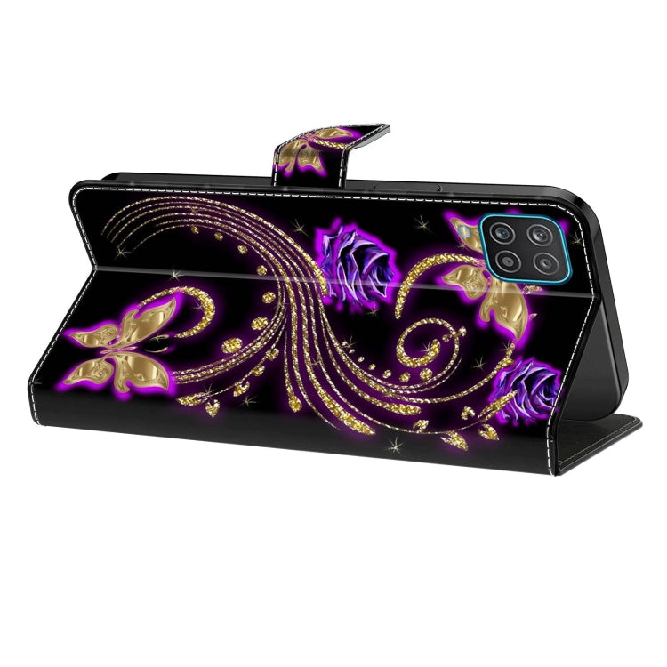 For Xiaomi Redmi 9C Crystal 3D Shockproof Protective Leather Phone Case(Purple Flower Butterfly) - free shipping - PMC TechLife - Order now!