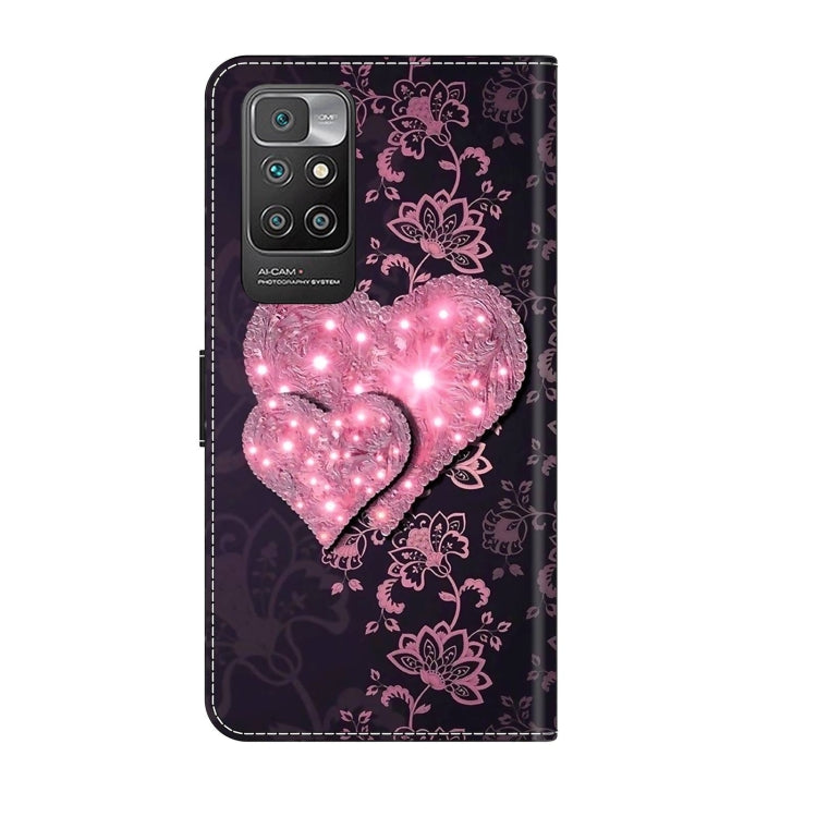For Xiaomi Redmi 10 Crystal 3D Shockproof Protective Leather Phone Case(Lace Love) - free shipping - PMC TechLife - Order now!