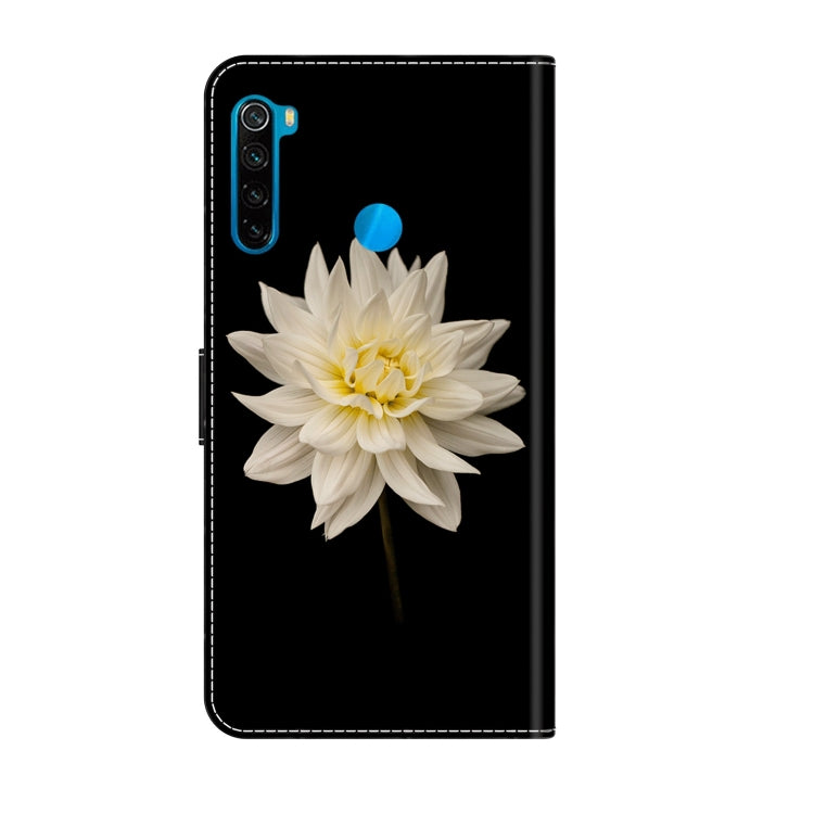 For Xiaomi Redmi Note 8T Crystal 3D Shockproof Protective Leather Phone Case(White Flower) - free shipping - PMC TechLife - Order now!