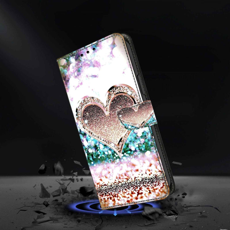 For Xiaomi Redmi Note 9 Crystal 3D Shockproof Protective Leather Phone Case(Pink Diamond Heart) - free shipping - PMC TechLife - Order now!