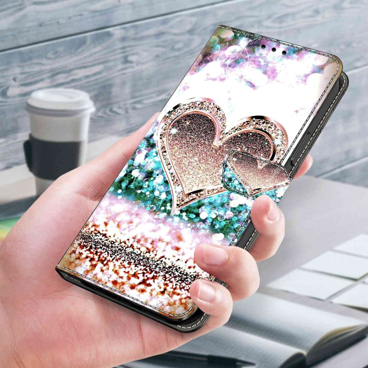 For Xiaomi Redmi Note 9 Crystal 3D Shockproof Protective Leather Phone Case(Pink Diamond Heart) - free shipping - PMC TechLife - Order now!