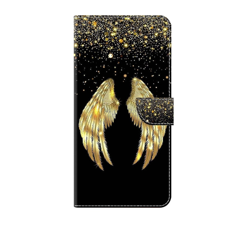 For Xiaomi Redmi Note 10 5G Crystal 3D Shockproof Protective Leather Phone Case(Golden Wings) - Xiaomi Cases by PMC Jewellery | Online Shopping South Africa | PMC Jewellery