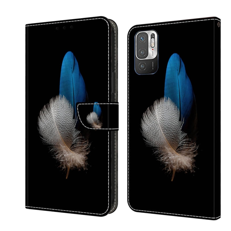 For Xiaomi Redmi Note 10 5G Crystal 3D Shockproof Protective Leather Phone Case(Two Branches) - free shipping - PMC TechLife - Order now!