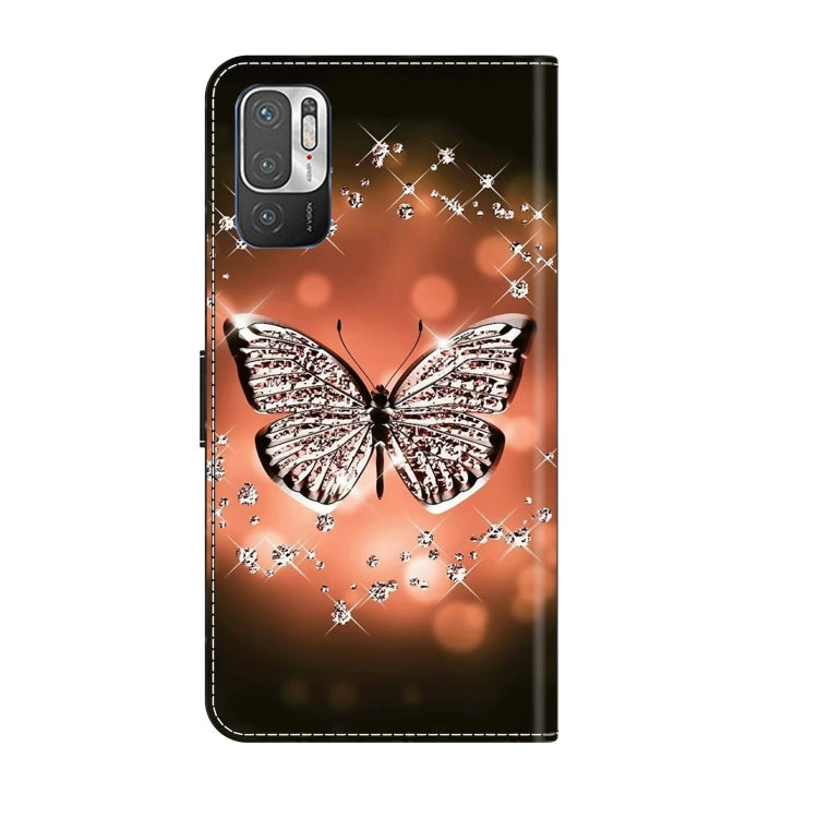 For Xiaomi Redmi Note 10 5G Crystal 3D Shockproof Protective Leather Phone Case(Crystal Butterfly) - Xiaomi Cases by PMC Jewellery | Online Shopping South Africa | PMC Jewellery