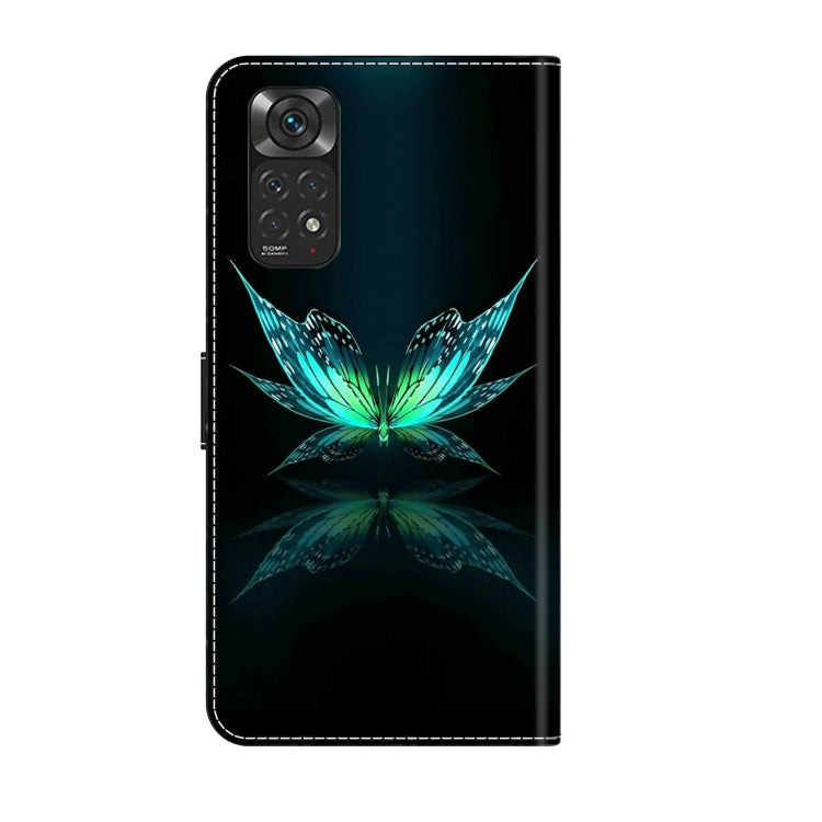 For Xiaomi Redmi Note 11 Global Crystal 3D Shockproof Protective Leather Phone Case(Reflection Dutterfly) - free shipping - PMC TechLife - Order now!