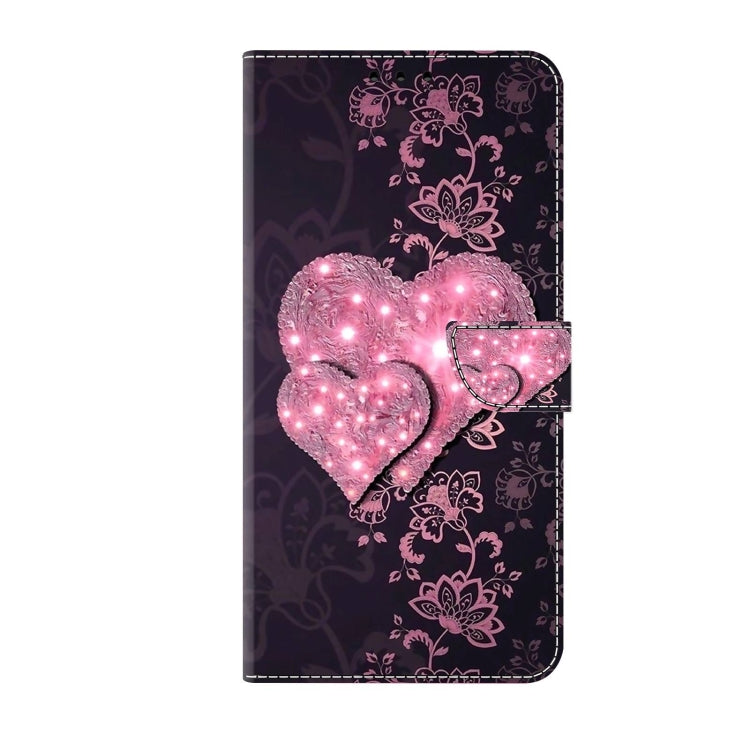 For Xiaomi Redmi Note 12 Pro+ Crystal 3D Shockproof Protective Leather Phone Case(Lace Love) - Xiaomi Cases by PMC Jewellery | Online Shopping South Africa | PMC Jewellery