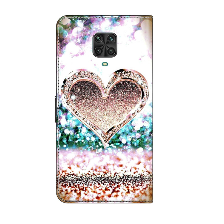 For Xiaomi Redmi Note 9 Pro Crystal 3D Shockproof Protective Leather Phone Case(Pink Diamond Heart) - free shipping - PMC TechLife - Order now!