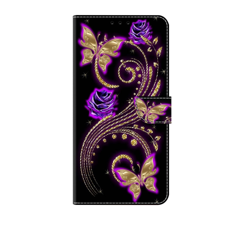 For Xiaomi 13 Pro Crystal 3D Shockproof Protective Leather Phone Case(Purple Flower Butterfly) - free shipping - PMC TechLife - Order now!