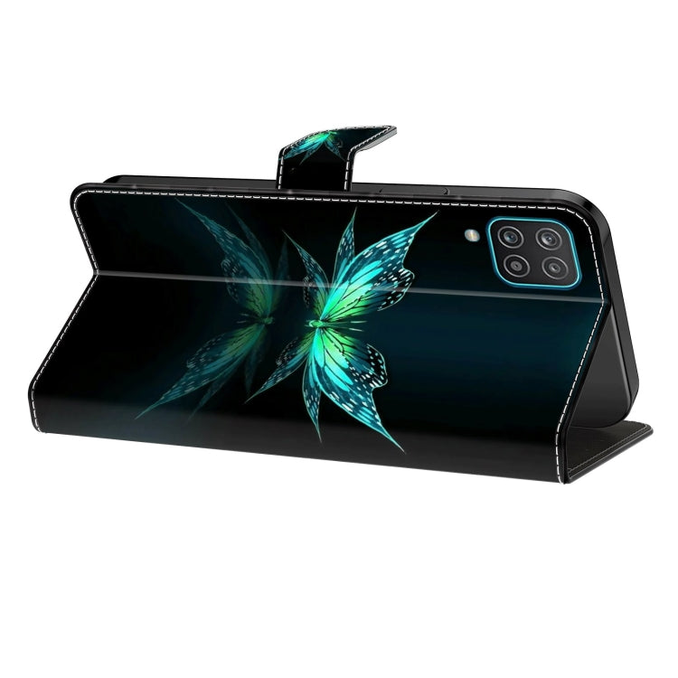 For Samsung Galaxy A21s Crystal 3D Shockproof Protective Leather Phone Case(Reflection Dutterfly) - free shipping - PMC TechLife - Order now!