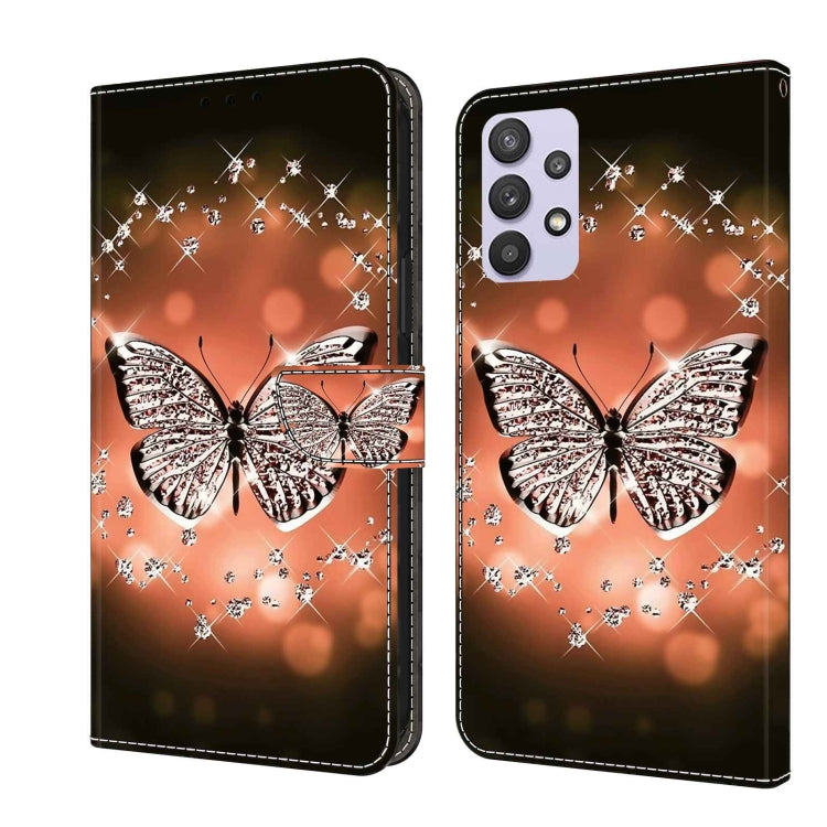 For Samsung Galaxy A32 5G Crystal 3D Shockproof Protective Leather Phone Case(Crystal Butterfly) - free shipping - PMC TechLife - Order now!