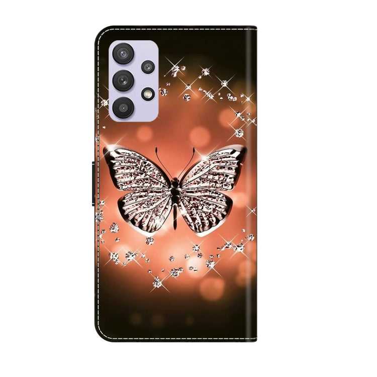 For Samsung Galaxy A32 5G Crystal 3D Shockproof Protective Leather Phone Case(Crystal Butterfly) - free shipping - PMC TechLife - Order now!