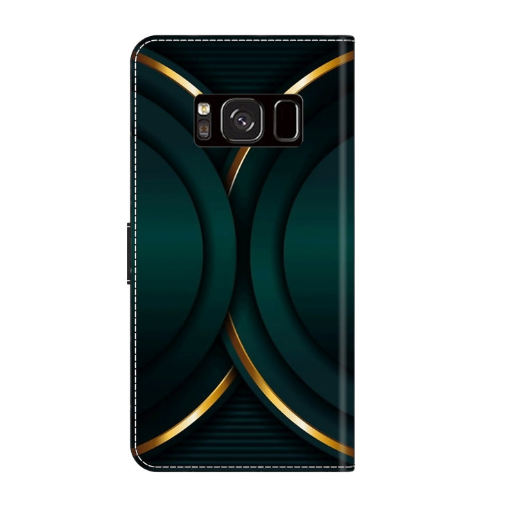 For Samsung Galaxy S8 Crystal 3D Shockproof Protective Leather Phone Case(Gold Outline) - free shipping - PMC TechLife - Order now!