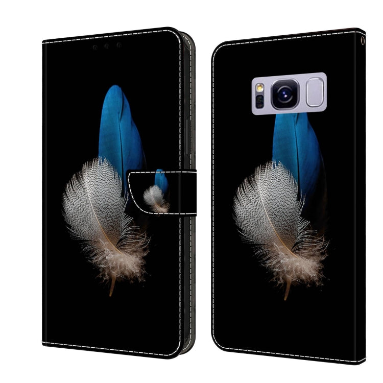 For Samsung Galaxy S8+ Crystal 3D Shockproof Protective Leather Phone Case(Two Branches) - free shipping - PMC TechLife - Order now!