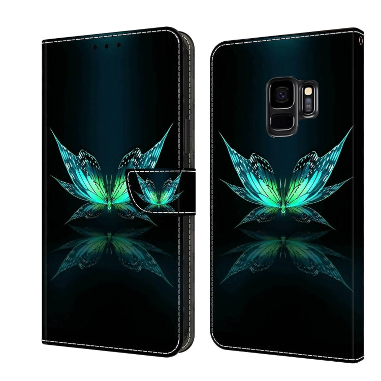 For Samsung Galaxy S9 Crystal 3D Shockproof Protective Leather Phone Case(Reflection Dutterfly) - free shipping - PMC TechLife - Order now!