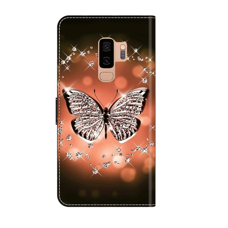 For Samsung Galaxy S9+ Crystal 3D Shockproof Protective Leather Phone Case(Crystal Butterfly) - free shipping - PMC TechLife - Order now!