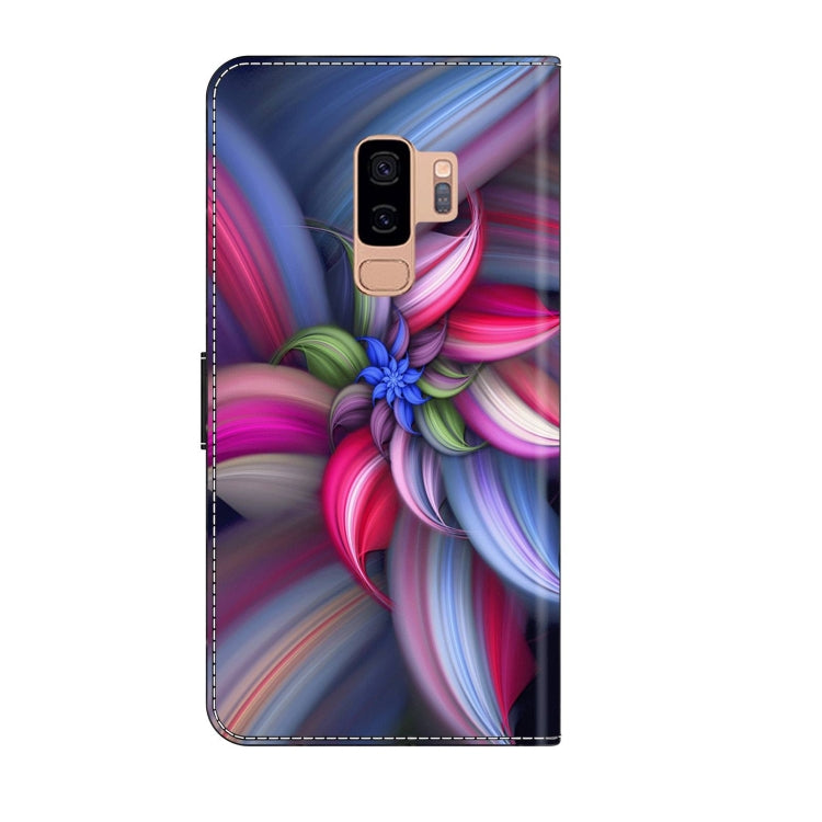 For Samsung Galaxy S9+ Crystal 3D Shockproof Protective Leather Phone Case(Colorful Flower) - free shipping - PMC TechLife - Order now!