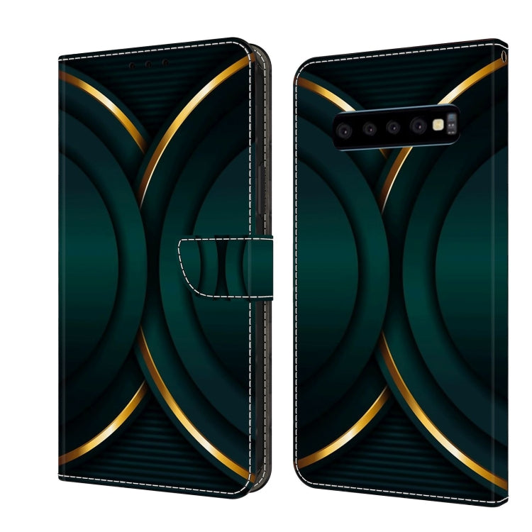 For Samsung Galaxy S10 Crystal 3D Shockproof Protective Leather Phone Case(Gold Outline) - free shipping - PMC TechLife - Order now!