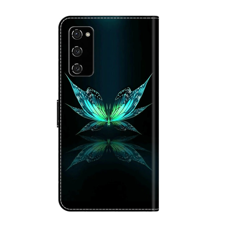 For Samsung Galaxy S20 FE Crystal 3D Shockproof Protective Leather Phone Case(Reflection Dutterfly) - free shipping - PMC TechLife - Order now!