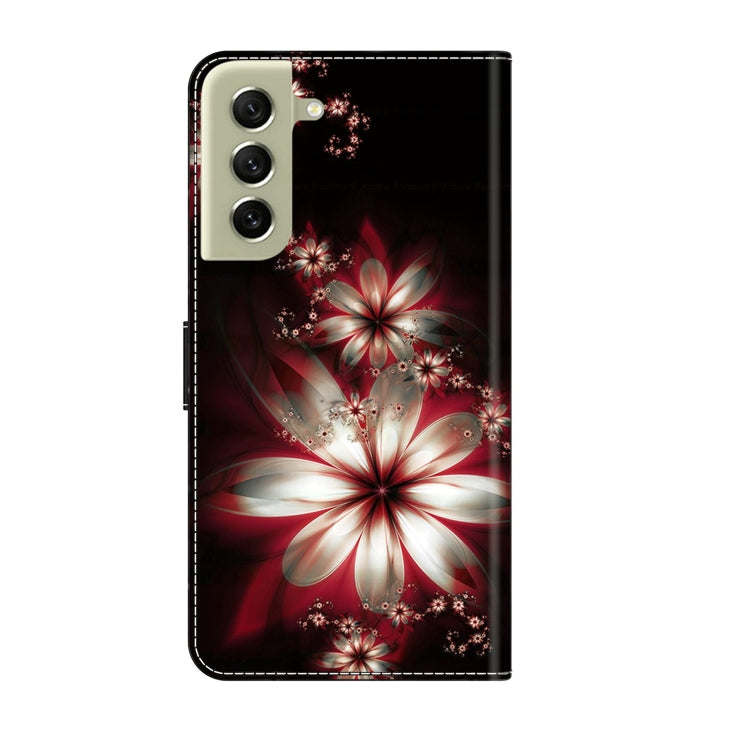 For Samsung Galaxy S21 FE 5G Crystal 3D Shockproof Protective Leather Phone Case(Fantastic Flower) - free shipping - PMC TechLife - Order now!