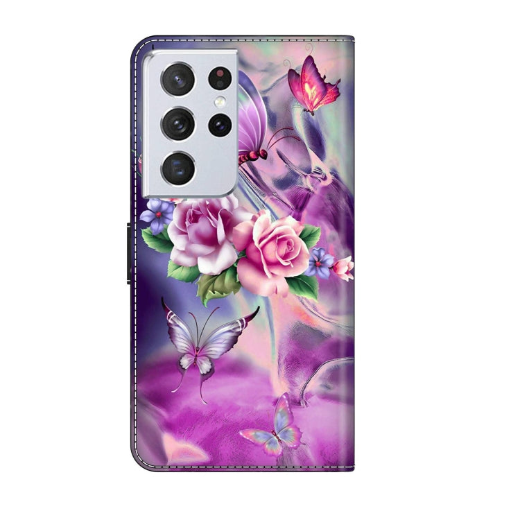 For Samsung Galaxy S21 Ultra Crystal 3D Shockproof Protective Leather Phone Case(Butterfly) - free shipping - PMC TechLife - Order now!