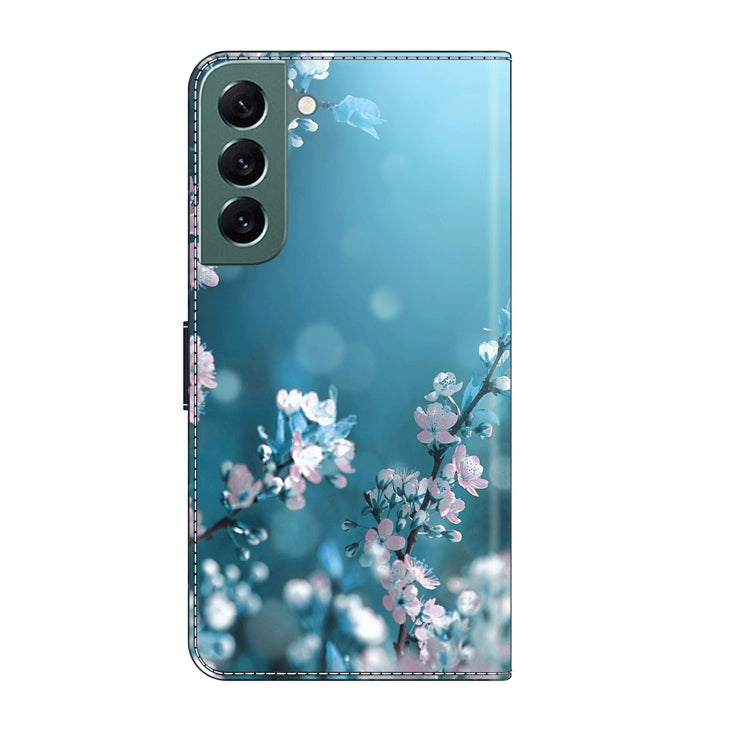 For Samsung Galaxy S22+ Crystal 3D Shockproof Protective Leather Phone Case(Plum Flower) - free shipping - PMC TechLife - Order now!