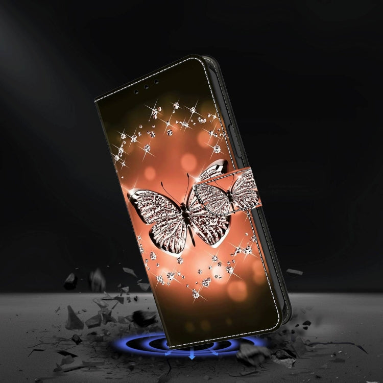 For Samsung Galaxy S23 Crystal 3D Shockproof Protective Leather Phone Case(Crystal Butterfly) - free shipping - PMC TechLife - Order now!