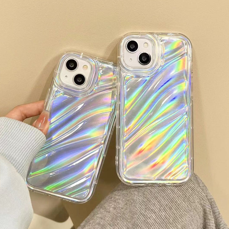 For iPhone 14 Pro Max Laser Sequin Waves TPU Phone Case(Transparent) - free shipping - PMC TechLife - Order now!
