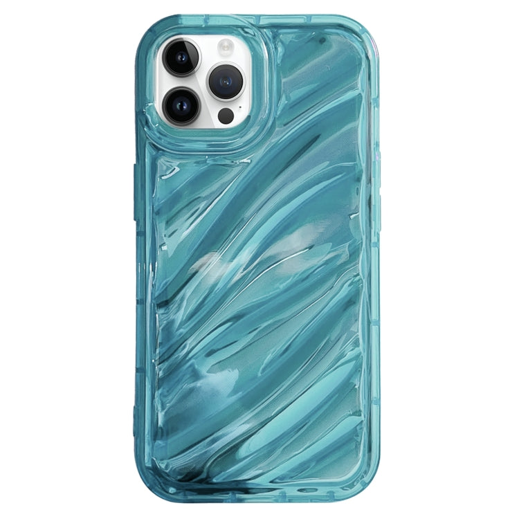 For iPhone 12 Pro Max Laser Sequin Waves TPU Phone Case(Blue) - free shipping - PMC TechLife - Order now!