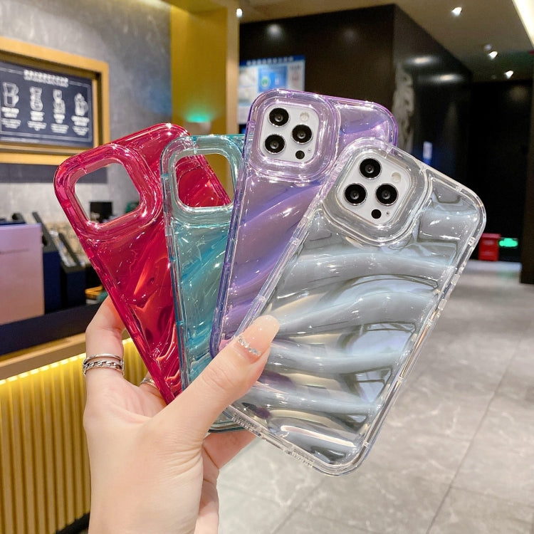 For iPhone 12 Laser Sequin Waves TPU Phone Case(Purple) - free shipping - PMC TechLife - Order now!