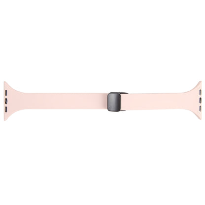 For Apple Watch Ultra 49mm Magnetic Buckle Slim Silicone Watch Band(Pink) - Watch Bands by PMC Jewellery | Online Shopping South Africa | PMC Jewellery