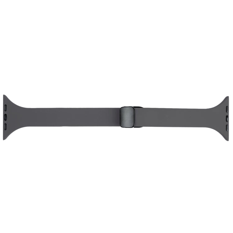 For Apple Watch 6 44mm Magnetic Buckle Slim Silicone Watch Band(Starry Grey) - Watch Bands by PMC Jewellery | Online Shopping South Africa | PMC Jewellery