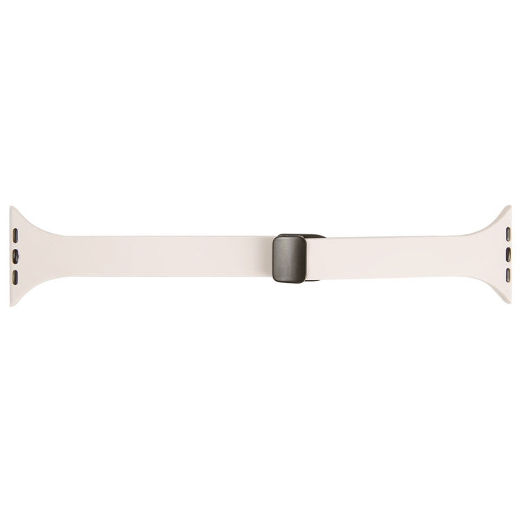 For Apple Watch 2 38mm Magnetic Buckle Slim Silicone Watch Band(Starlight) - Watch Bands by PMC TechLife | Online Shopping South Africa | PMC TechLife