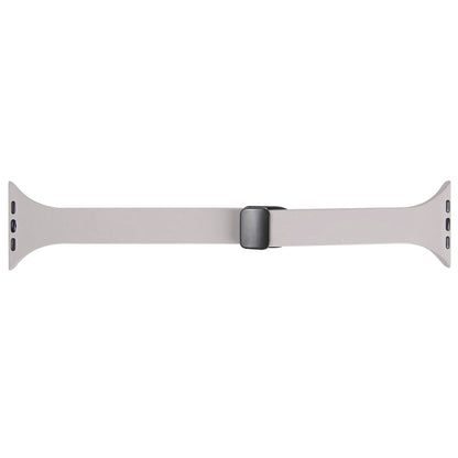 For Apple Watch 38mm Magnetic Buckle Slim Silicone Watch Band(Rock Grey) - Watch Bands by PMC Jewellery | Online Shopping South Africa | PMC Jewellery