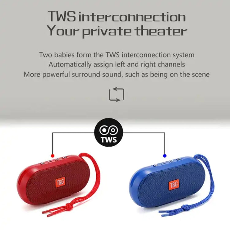 T&G TG179 Outdoor Multifunctional Wireless Bluetooth Speaker Support USB / TF / FM(Grey) - Mini Speaker by T&G | Online Shopping South Africa | PMC TechLife