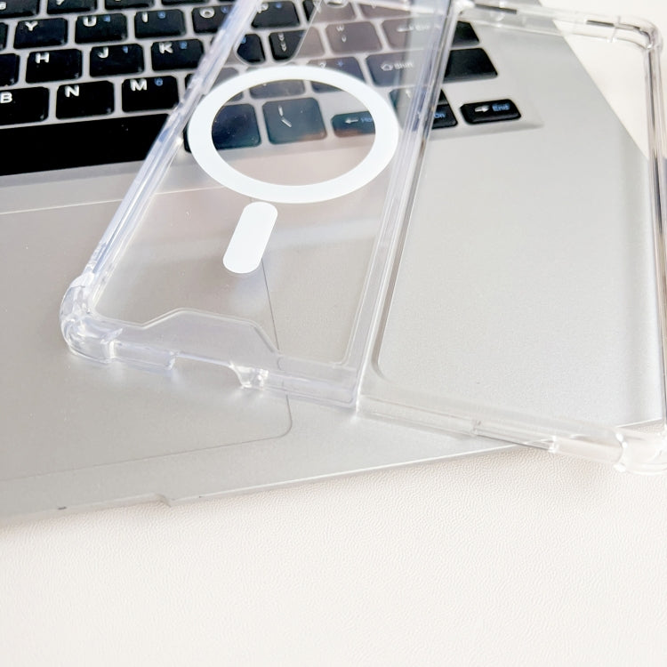For Samsung Galaxy Z Fold5 5G Magsafe Magnetic Transparent Shockproof Phone Case - Galaxy Z Fold5 Cases by PMC TechLife | Online Shopping South Africa | PMC TechLife