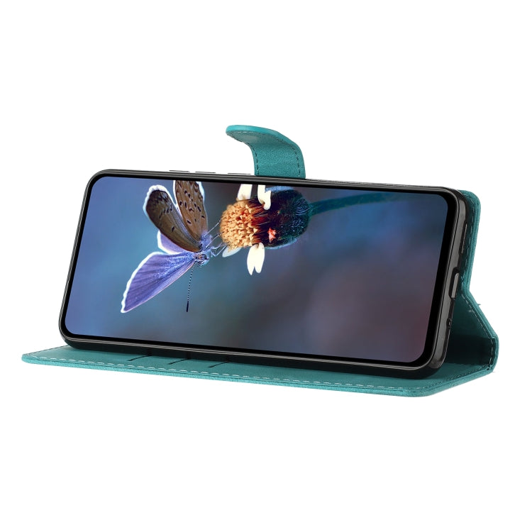 For Xiaomi Redmi Note 12 5G Flower Butterfly Embossing Pattern Leather Phone Case(Sky Blue) - free shipping - PMC TechLife - Order now!